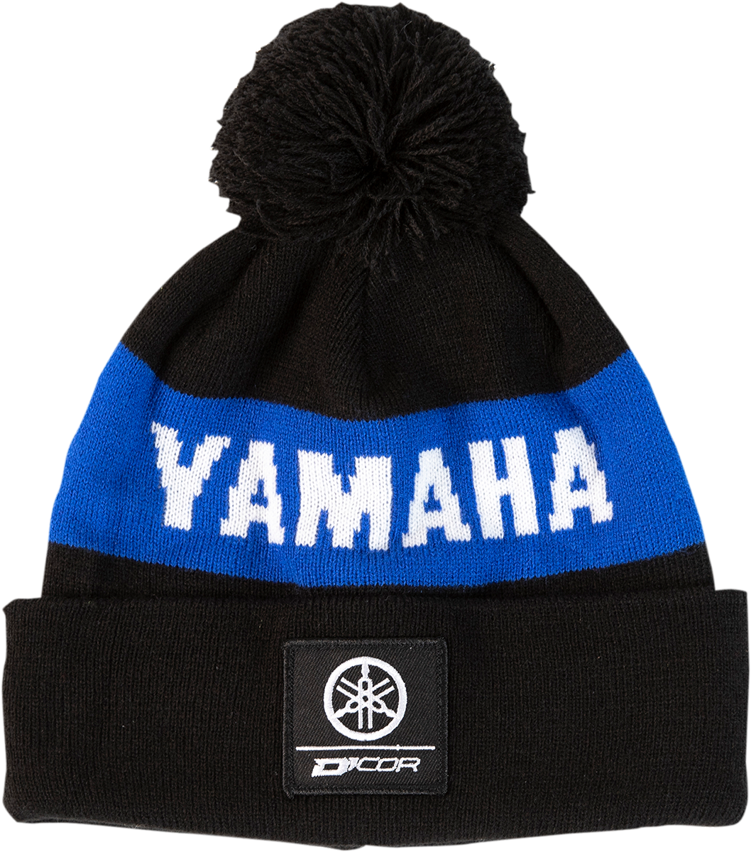 Yamaha Stripe Beanie - Black/Blue - Lutzka's Garage