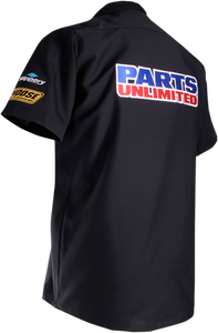 Parts Unlimited Shop Shirt - Black - Medium - Lutzka's Garage