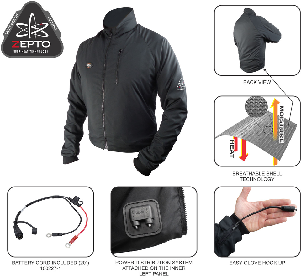 Gen X-4 Heated Jacket Liner - Black Small