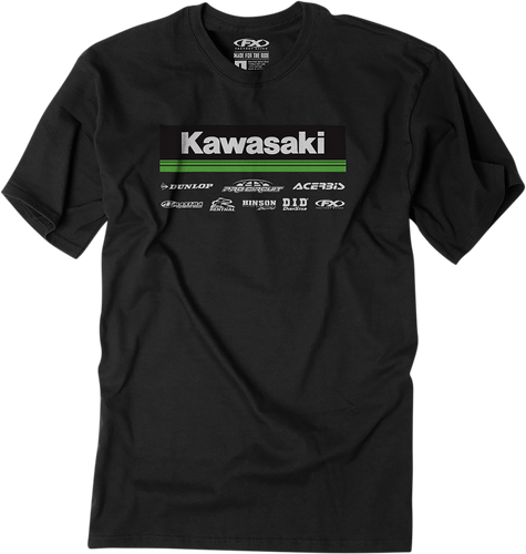 Kawasaki 21 Racewear T-Shirt - Black - Medium - Lutzka's Garage