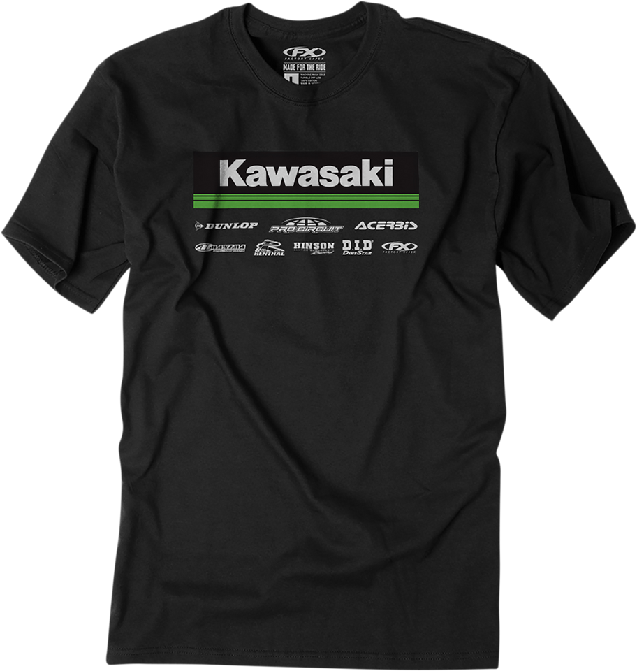 Kawasaki 21 Racewear T-Shirt - Black - Medium - Lutzka's Garage