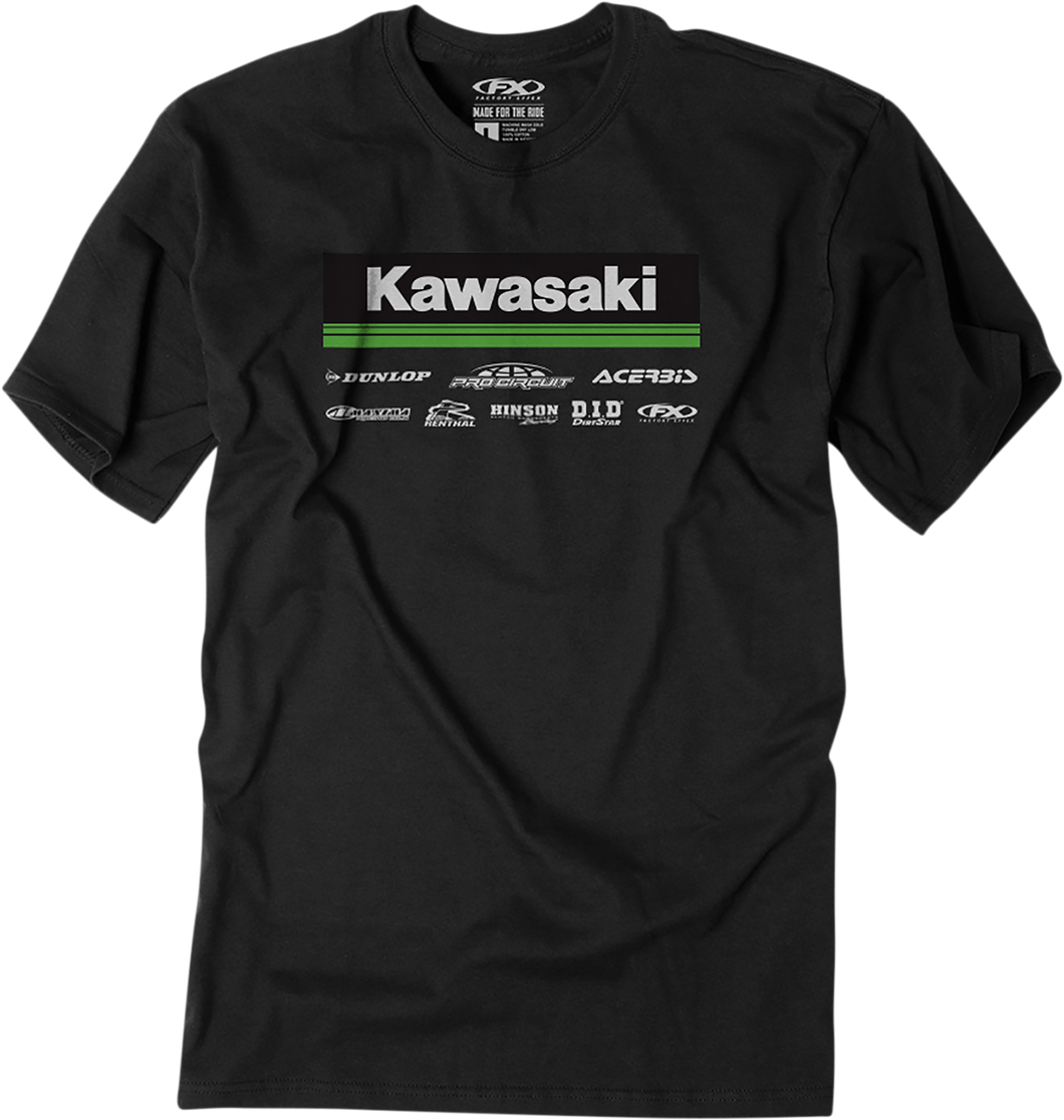 Kawasaki 21 Racewear T-Shirt - Black - Medium - Lutzka's Garage