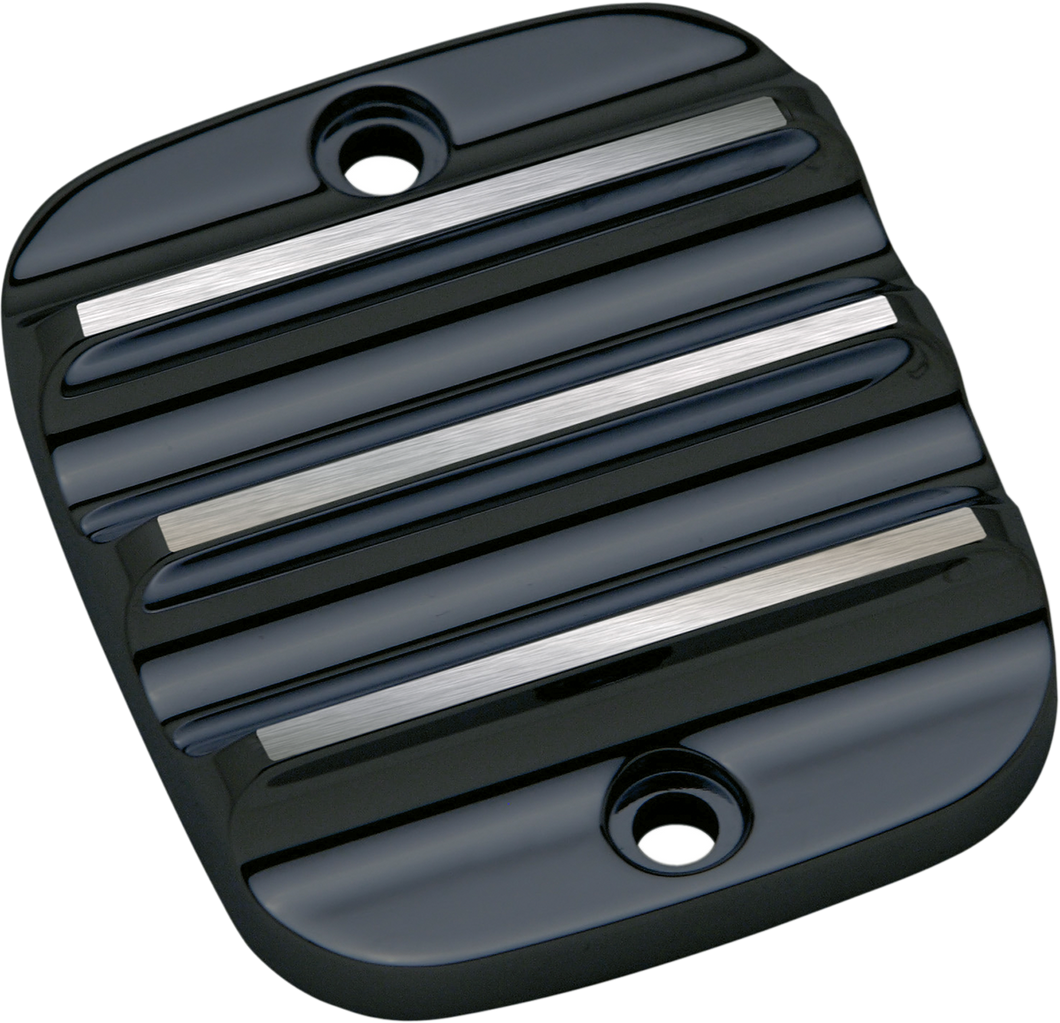 Master Cylinder Lid - Brake - Front - Finned - Black - Lutzka's Garage