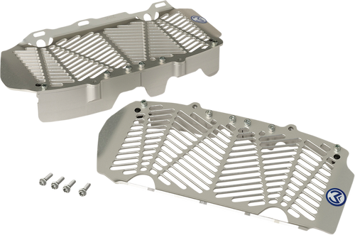 Billet Radiator Guards - Silver - Gas Gas/Husqvarna/KTM - Lutzka's Garage