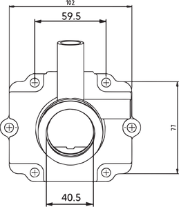 Carburetor Mounting Flange - Polaris