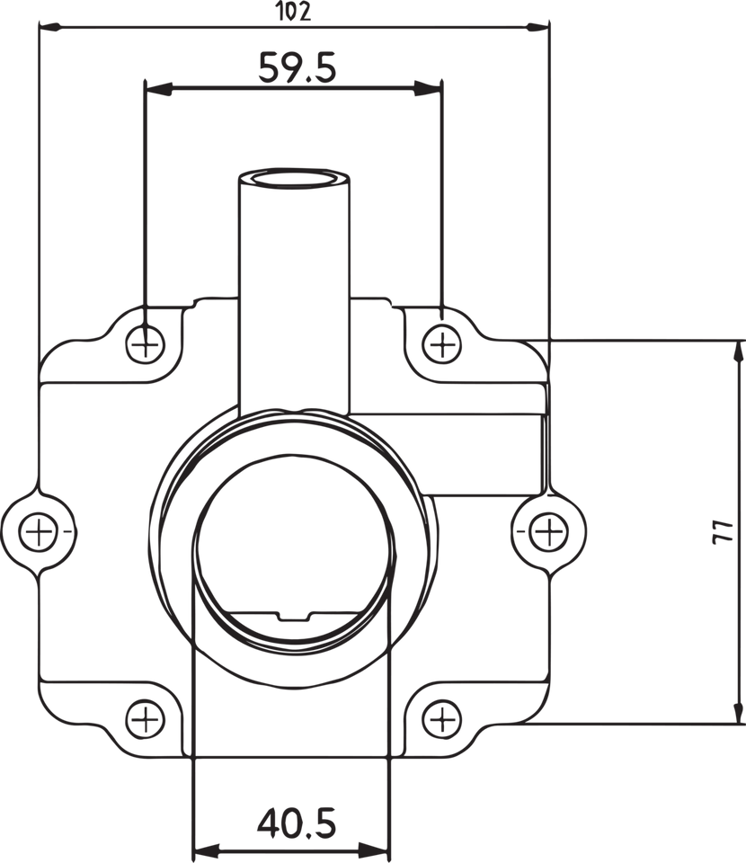 Carburetor Mounting Flange - Polaris