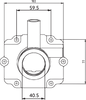 Carburetor Mounting Flange - Polaris