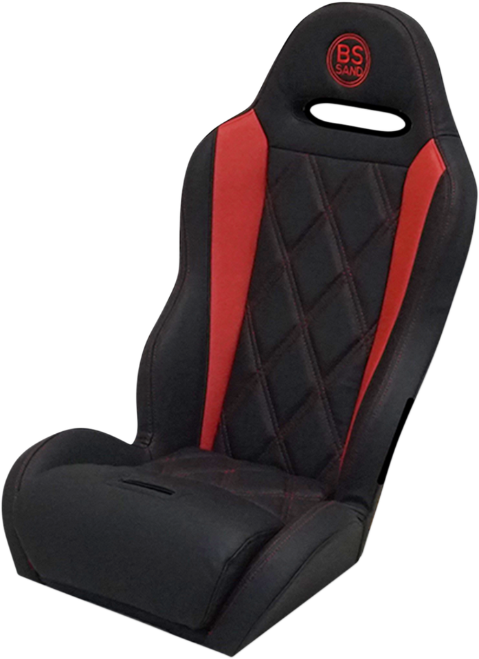 Performance Seat - Big Diamond - Black/Red - Polaris - 12-21 - Lutzka's Garage