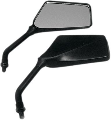 Mirror - Trimline - Side View - Rectangle - M10 x 1.25 (Left Hand) - Black - Lutzka's Garage