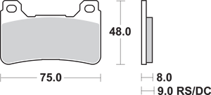 Dual Carbon Brake Pads - CBR