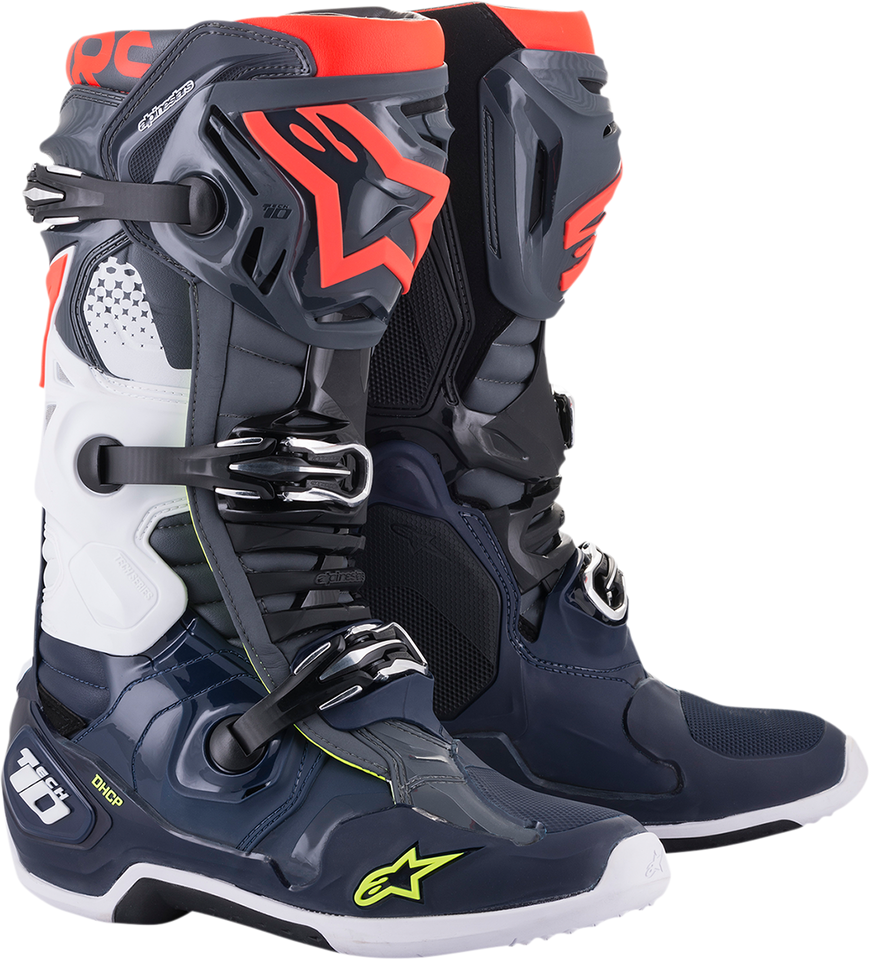 Tech 10 Boots - Dark Gray/Dark Blue/Red - US 7 - Lutzka's Garage