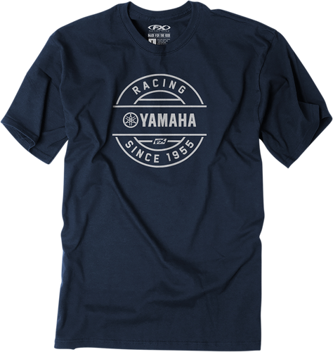 Yamaha Crest T-Shirt - Navy - Medium - Lutzka's Garage