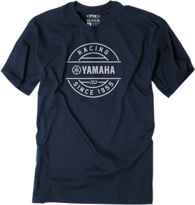 Yamaha Crest T-Shirt - Navy - Medium - Lutzka's Garage