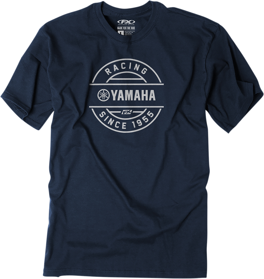 Yamaha Crest T-Shirt - Navy - Medium - Lutzka's Garage