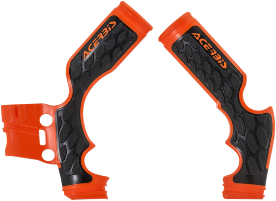 X-Grip Frame Guards - 16 Orange/Black - Gas Gas | Husqvarna | KTM