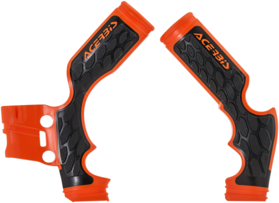 X-Grip Frame Guards - 16 Orange/Black - Gas Gas | Husqvarna | KTM