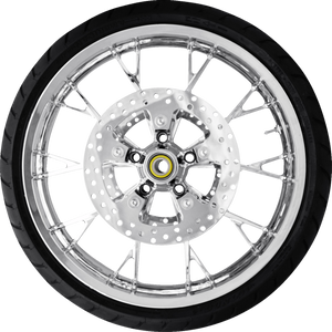 Marlin Front Wheel (21"/Chrome)/Rotors (11.8")/Dunlop Tire (130/60B21)