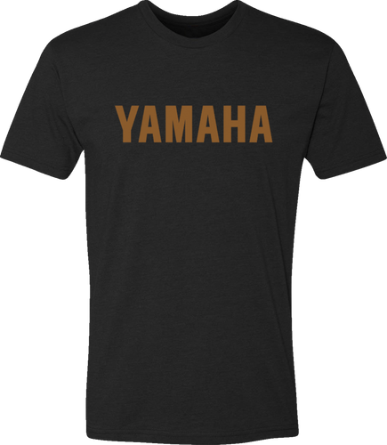 Yamaha Classic T-Shirt - Black/Gold - Small - Lutzka's Garage