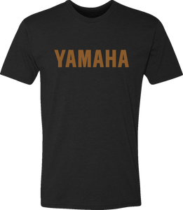 Yamaha Classic T-Shirt - Black/Gold - Small - Lutzka's Garage