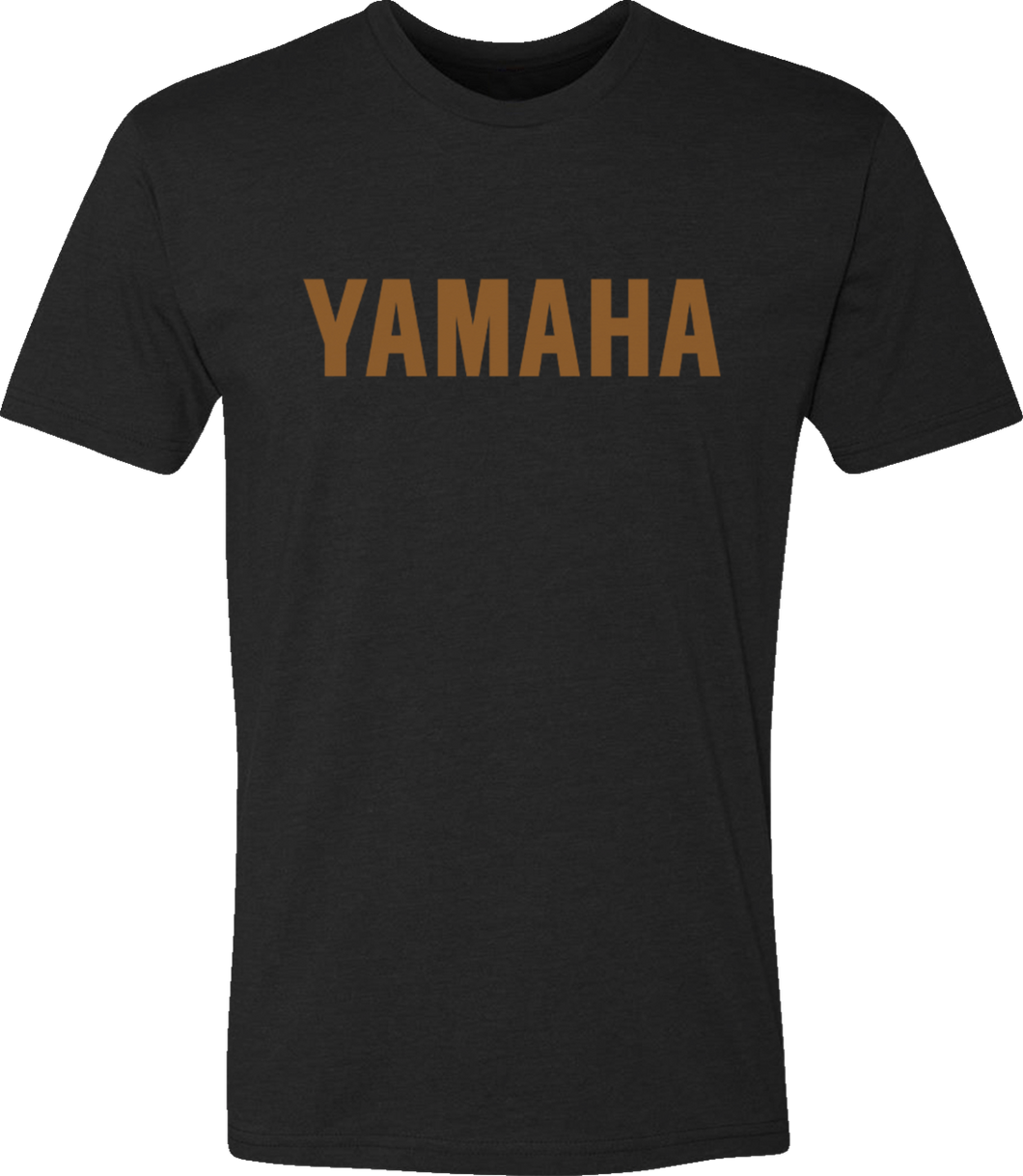 Yamaha Classic T-Shirt - Black/Gold - Small - Lutzka's Garage