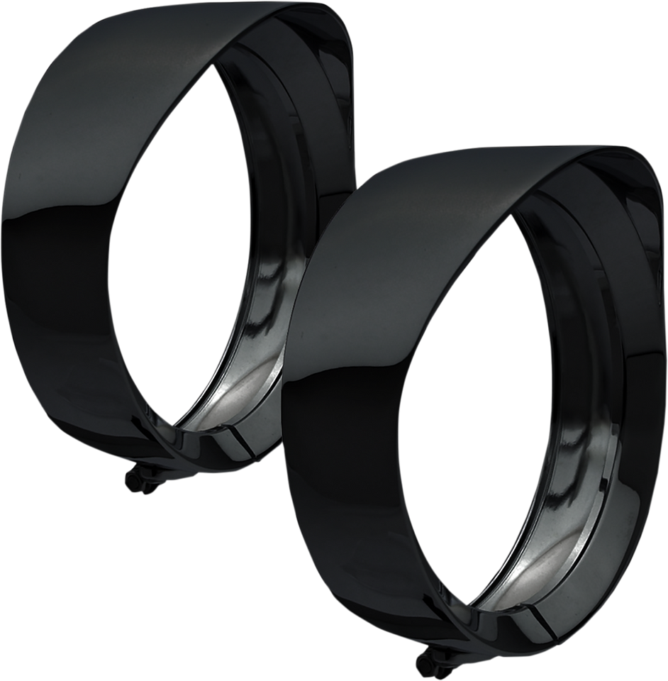 Trim Ring - 4-1/2" - Mariah - Black - Lutzka's Garage