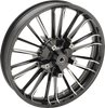 Wheel - Atlantic 3D - Front - Dual Disc/without ABS - Black Cut - 21x3.5 - 08+ FL - Lutzka's Garage