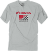 Honda Flag T-Shirt - Light Gray - Medium - Lutzka's Garage