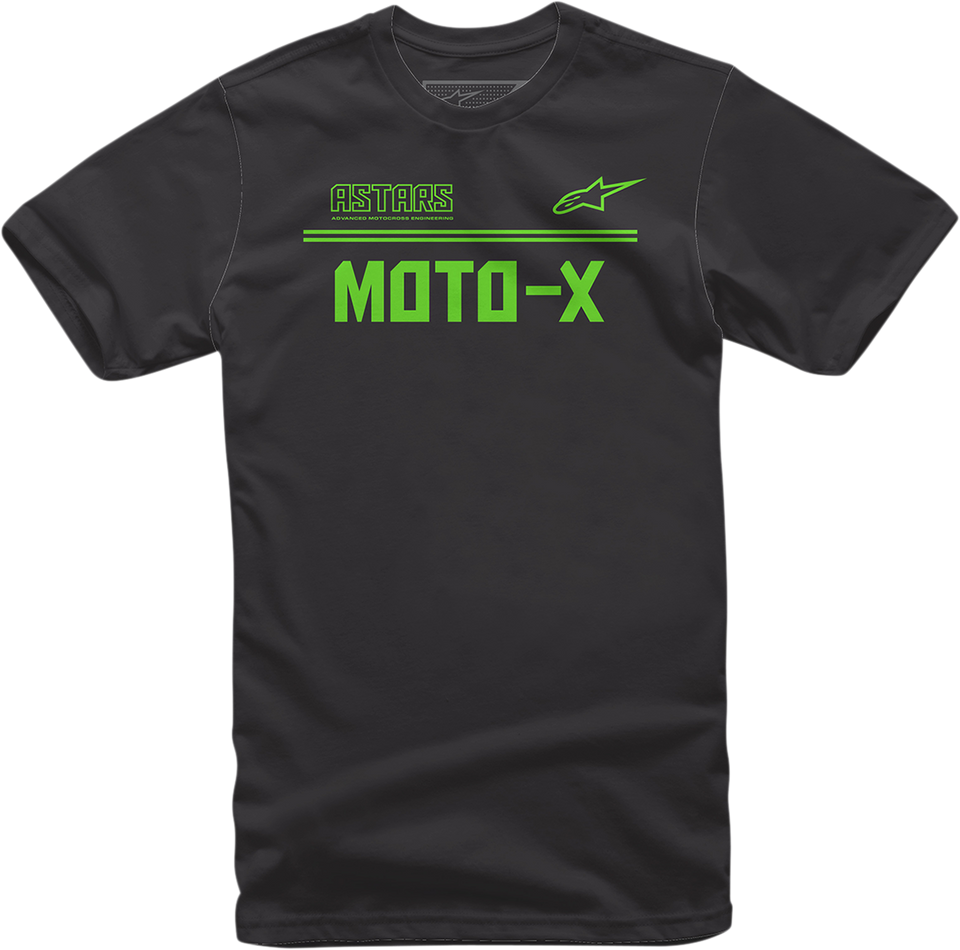 Moto X T-Shirt - Black/Green - Medium - Lutzka's Garage