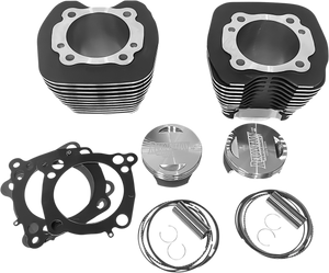 Cylinder Kit - 107" - Black with Highlighted Fins