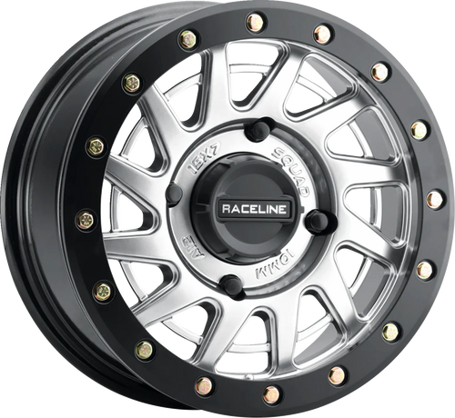 Wheel - Squad - Front/Rear - Hyper Silver/with Black Ring - 15x7 - 4/156 - 5+2 (+10 mm)