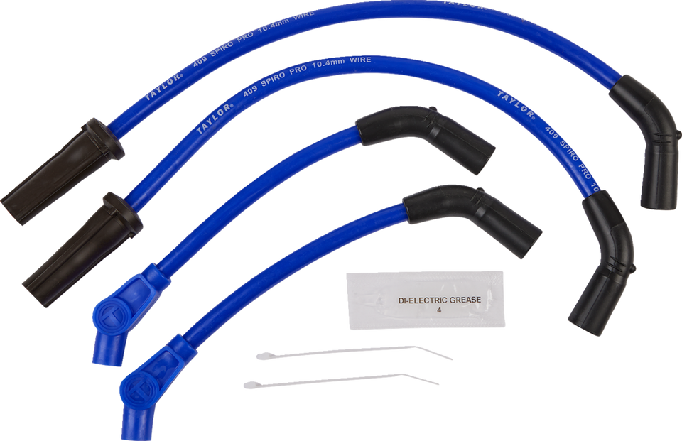 Spark Plug Wires - 10.4 mm - Blue - Lutzka's Garage