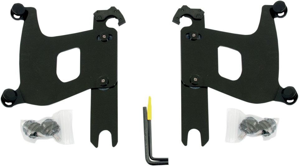 Bullet Trigger Lock Mounting Kit - Covered Forks - Without Lightbar - Black - Lutzka's Garage