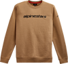 Linear Crew Fleece - Sand/Black - Medium - Lutzka's Garage