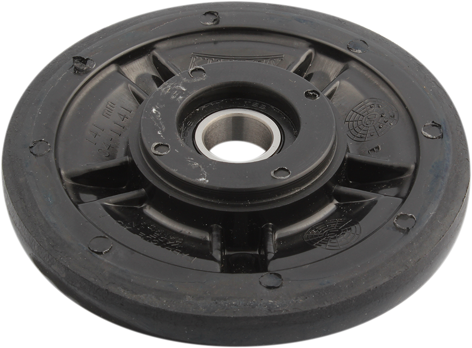 Idler Wheel with Bearing 6004-2RS - Black - Group 17 - 141 mm OD x 20 mm ID - Lutzka's Garage