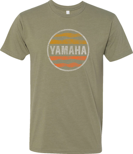 Yamaha Sunset T-Shirt - Olive Green - Small - Lutzka's Garage