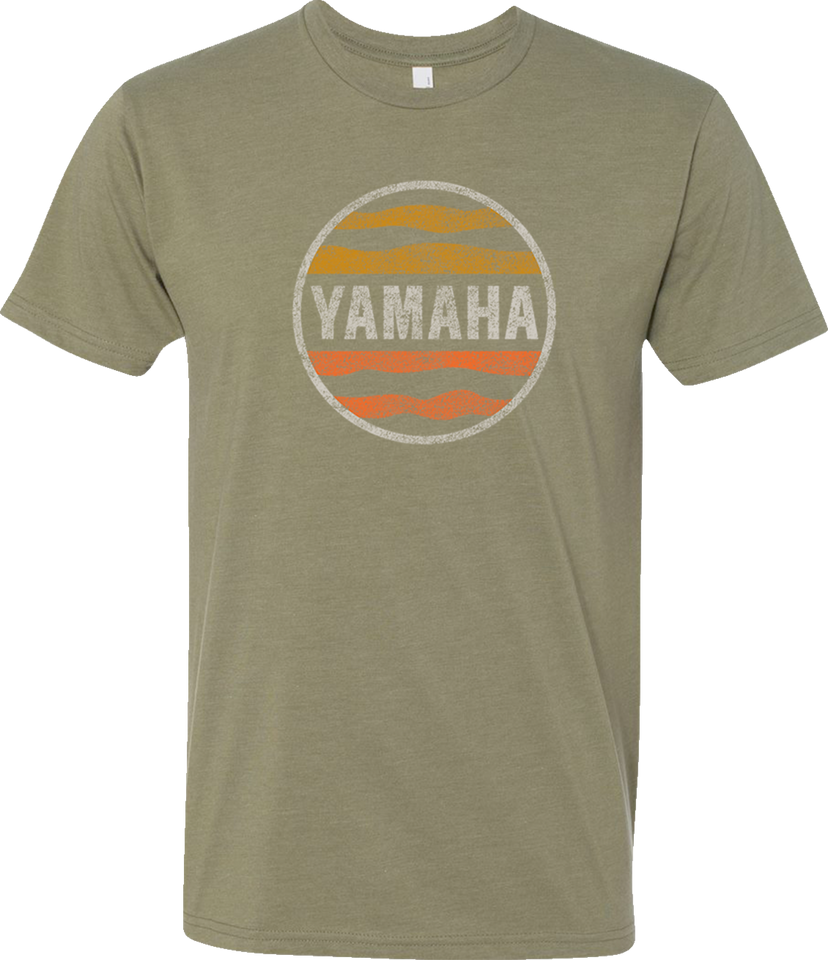 Yamaha Sunset T-Shirt - Olive Green - Small - Lutzka's Garage