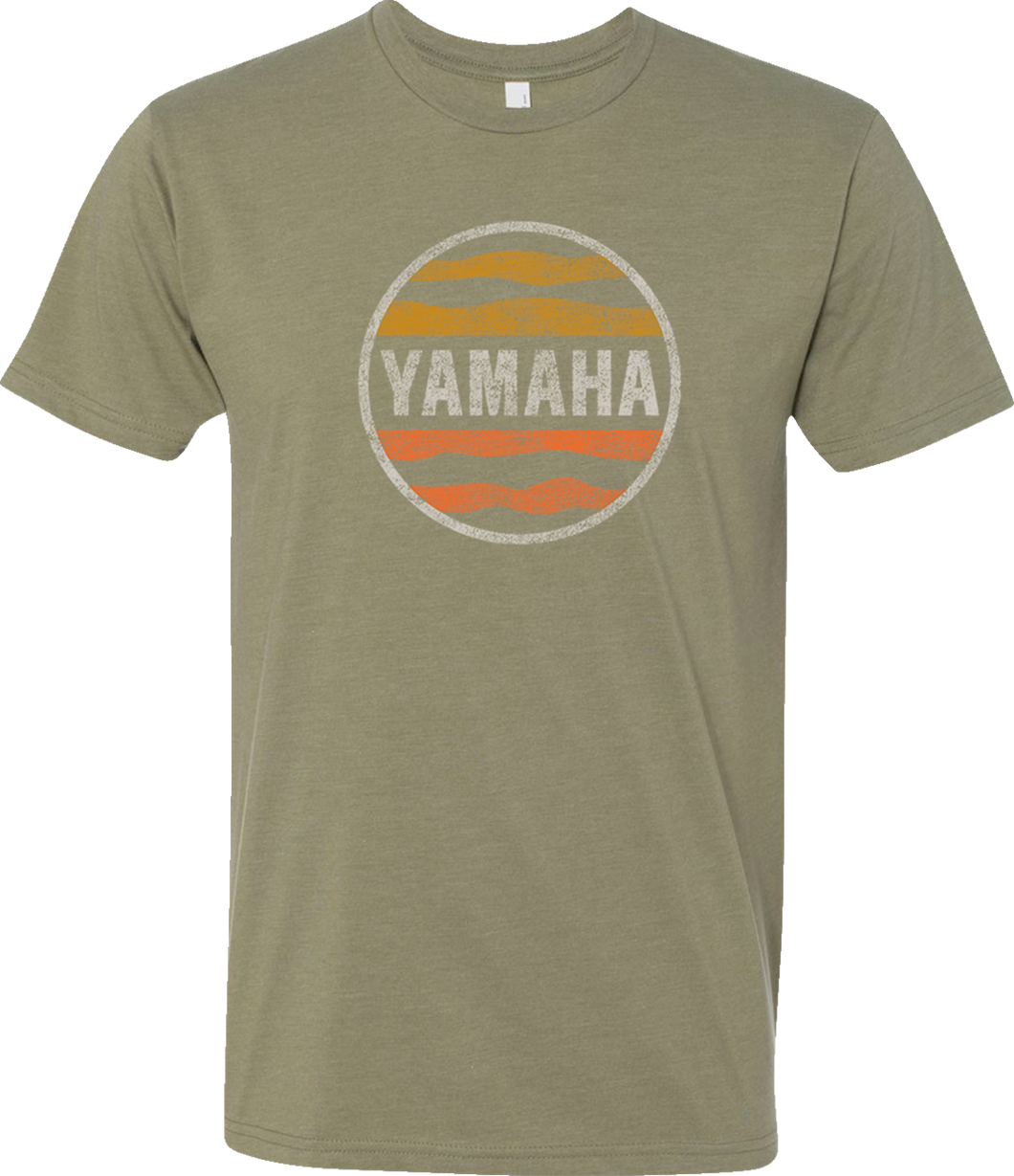 Yamaha Sunset T-Shirt - Olive Green - Small - Lutzka's Garage