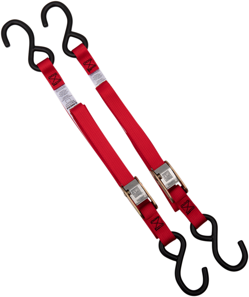 Standard Tie-Downs - 1" x 5-1/2 - Red - Lutzka's Garage