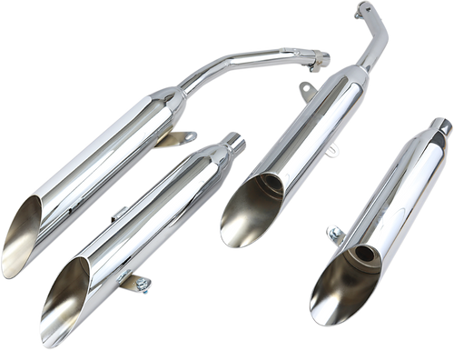 Chrome Slashcut Mufflers