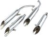 Chrome Slashcut Mufflers