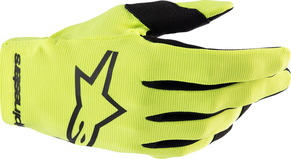 Youth Radar Gloves - Fluo Yellow/Black - Small - Lutzka's Garage