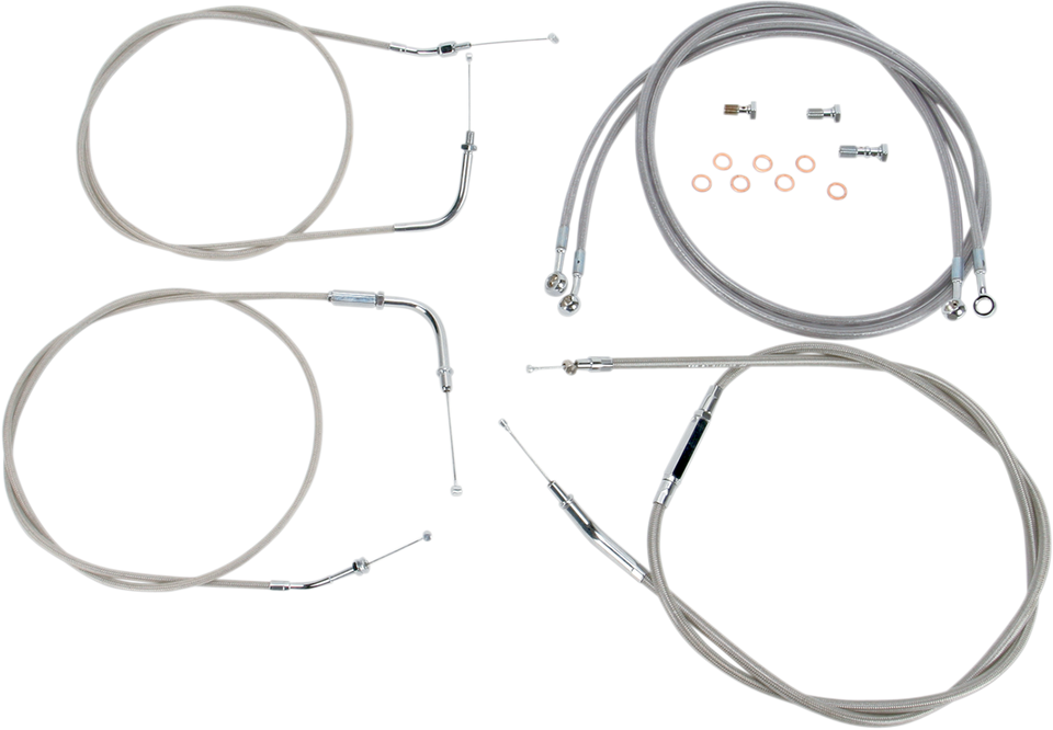 Cable Line Kit - 15" - 17" - 99 - 03 Roadstar - Stainless Steel - Lutzka's Garage