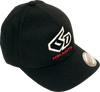 6D Helmets Logo Flexfit® Hat - Black - Small/Medium - Lutzka's Garage