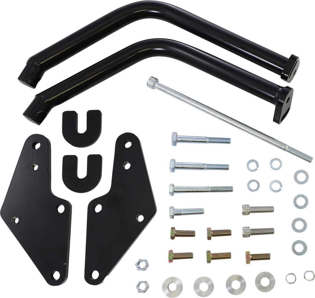 Highway Peg Mounts - Cam-Am Sypder Roadster - Black - Lutzka's Garage