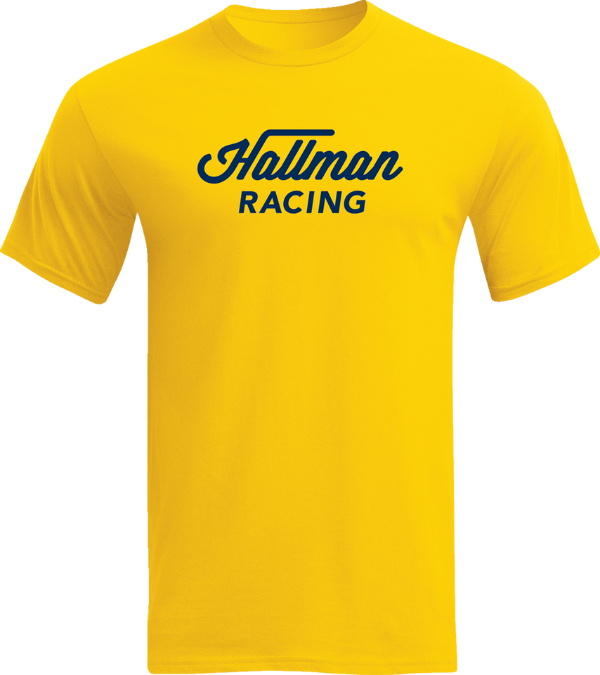 Hallman Heritage T-Shirt - Yellow - Small - Lutzka's Garage