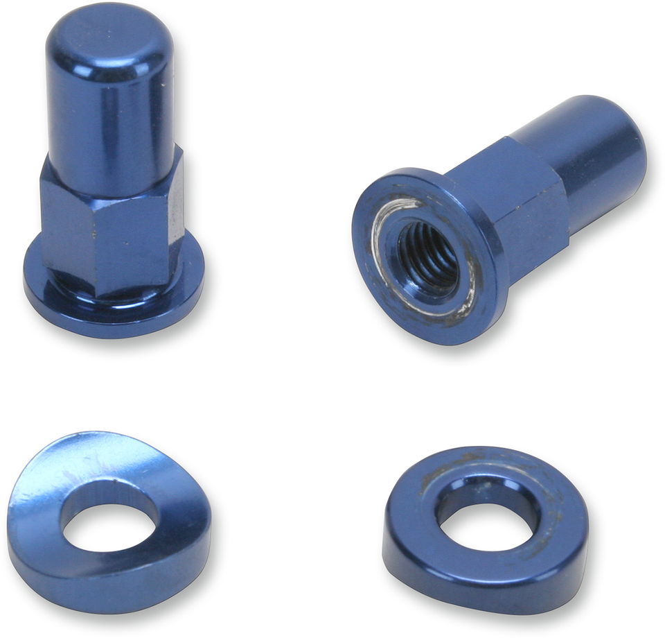 Rim Lock Nut/Spacer - Kit - Blue - Lutzka's Garage