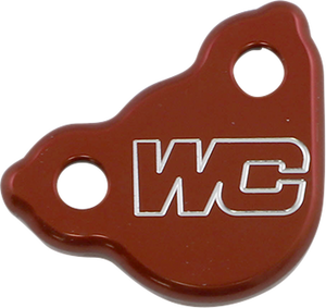 Rear Billet Brake Cover - Red - Honda - Lutzka's Garage