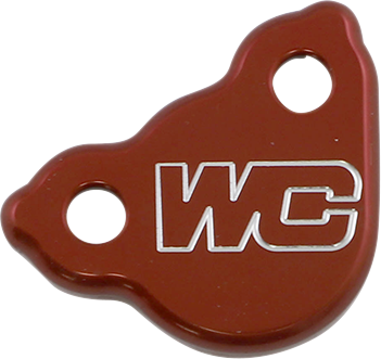 Rear Billet Brake Cover - Red - Honda - Lutzka's Garage