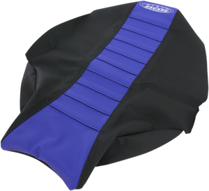 Pleated Seat Cover - Blue Top/Black Sides