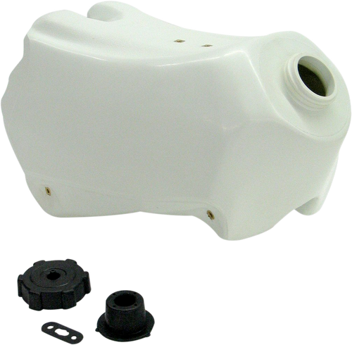 Large-Capacity Gas Tank - White - Yamaha - 3.4 Gallon - Lutzka's Garage